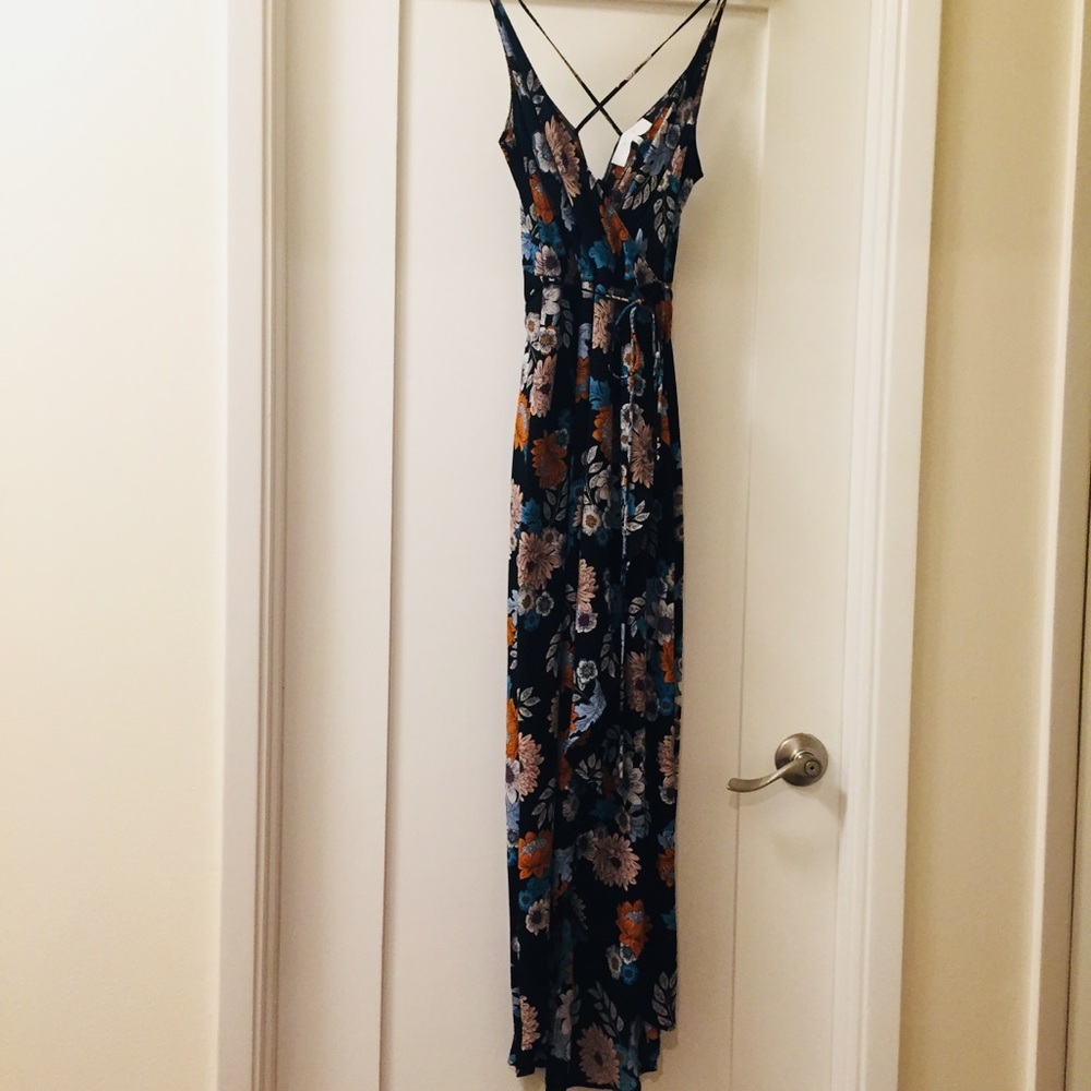 ASTR the Label Midi Wrap Dress, Floral Print